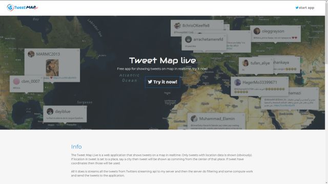Tweetmap about page